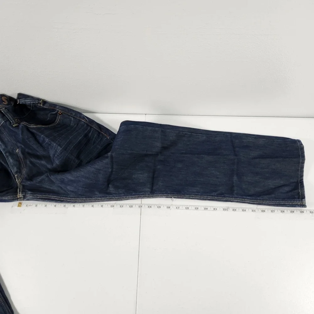 Levis 514 Slim Straight Jeans Mens‎ 34x30 Dark Wash Blue Denim Pants